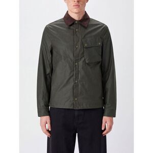 Belstaff Men Belstaff Waxed Cotton Shirt Jacket With Velvet Collar